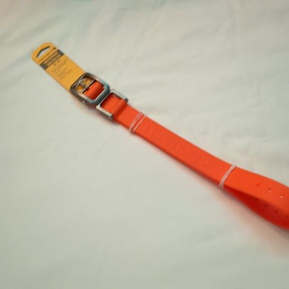 NWT Carhartt Orange Waterproof & Anti-Mildew Dog Collar Trim To Fit 10"-23" - Picture 1 of 5